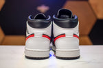 Jordan 1 mid Black Chile Red