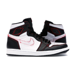 Jordan 1 High Defiant White Black Gym Red